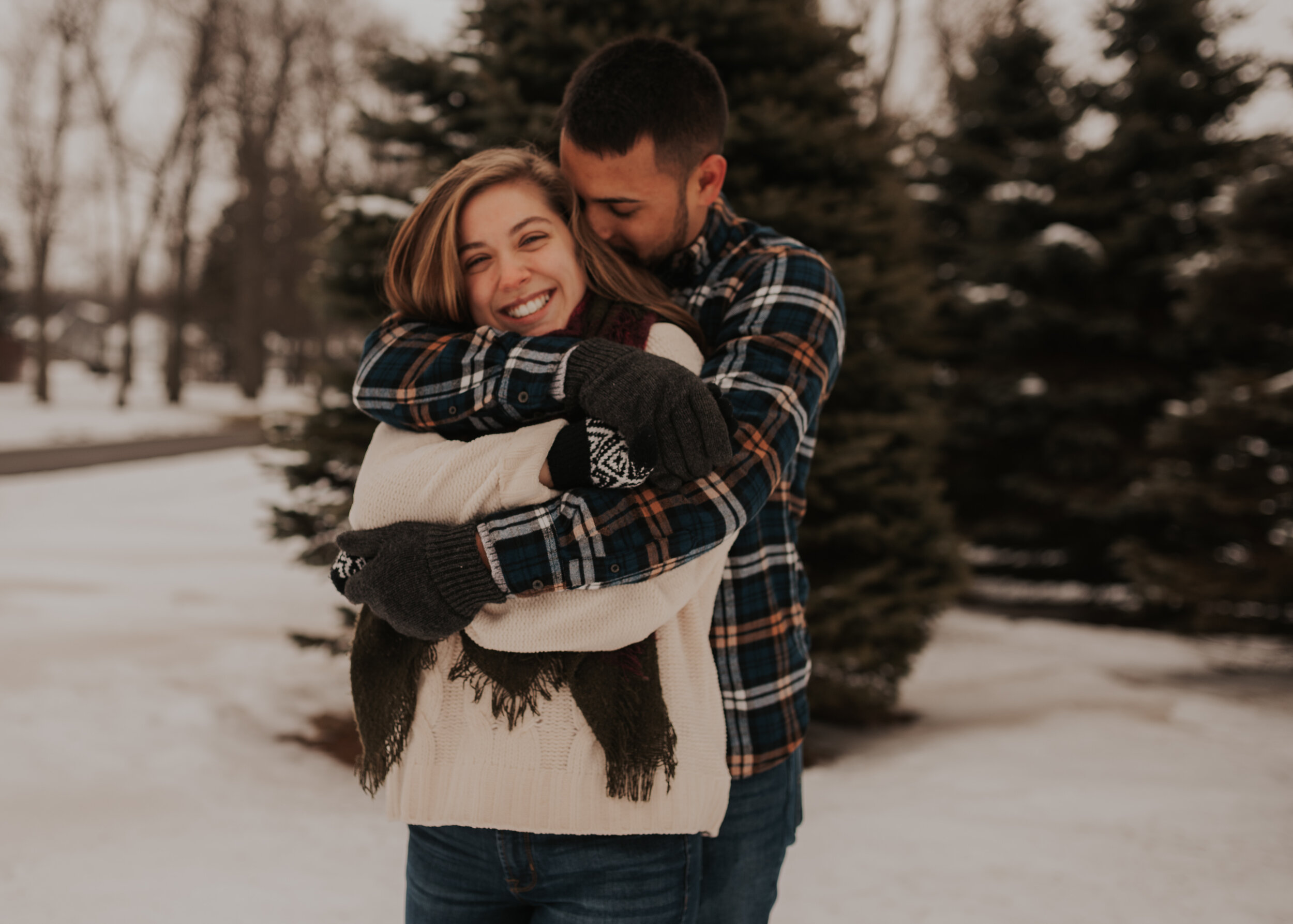 Snowy Lake Erie Couples Shoot // Fredonia, NY // Franci + Justin