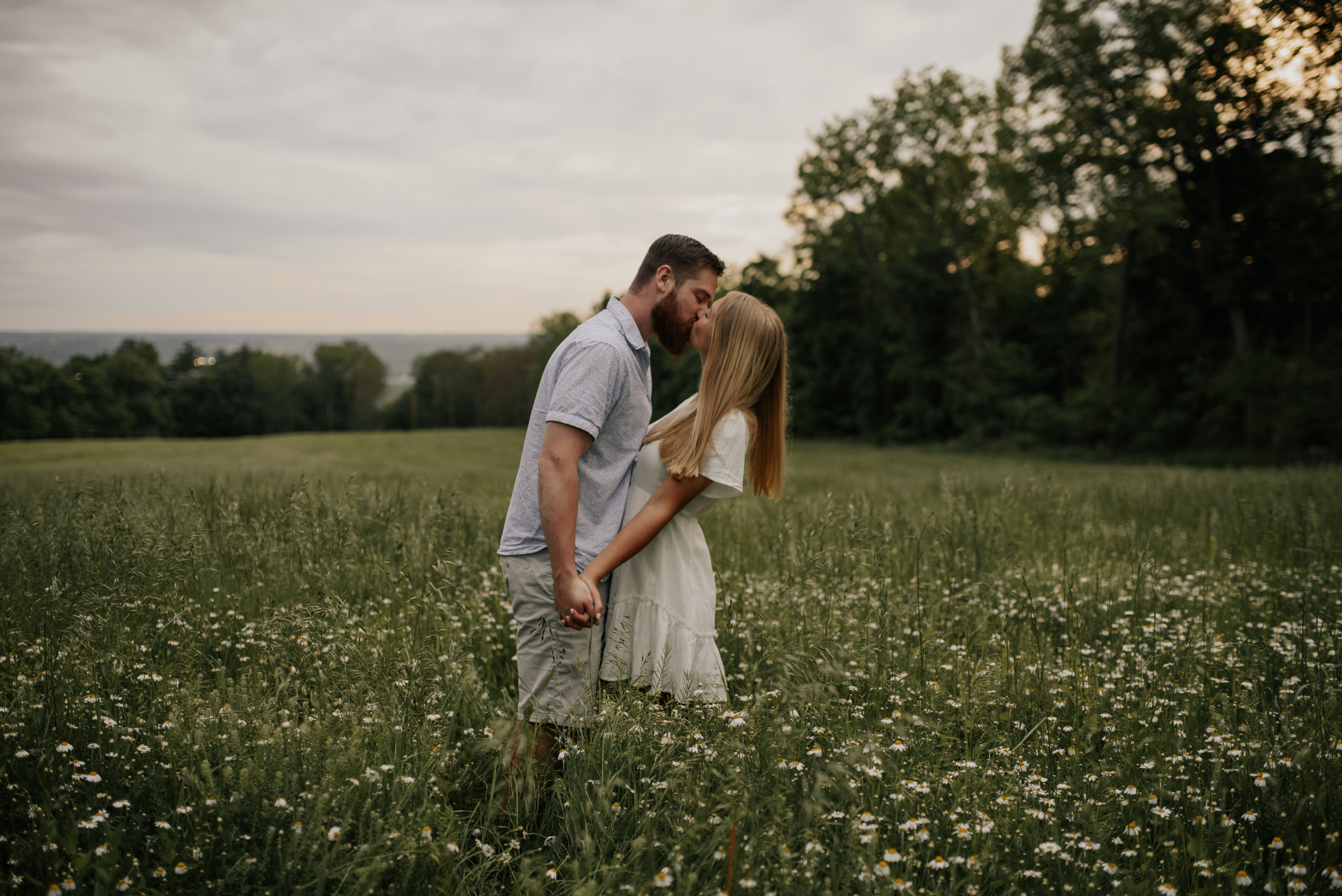Wild Flower Field Couples Photos in Geneseo NY